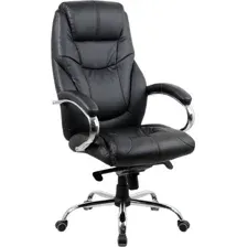Кресло офисное Kingstyle SHL-9 Tonpo PU Chrome, черный