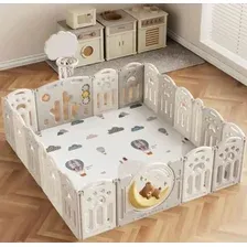 Игровой манеж UNIX kids DeLuxe Grey 180x200