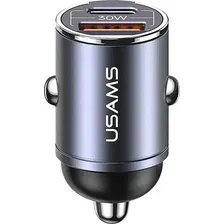 Автомобильное зарядное устройство Usams C38 / US-CC206 (темно-серый)