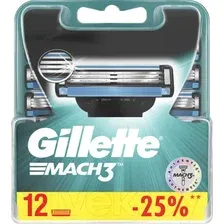 Набор сменных кассет Gillette Mach3 (12шт)