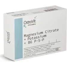 OstroVit Magnesium Citrate + Potassium + B6 P-5-P 60 капсул