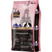 Сухой корм для кошек Bon Appetit Cat Adult Gourmand с лососем и курицей / 795325 (12кг)