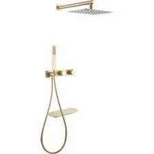 Душевая система  Abber Rund AF8750G (золото матовое)