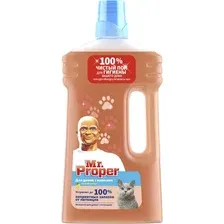 Средство для пола Mr. Proper для домов с кошками Свежий Цитрус 1 л