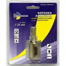 Коронка алмазная 25мм керамика TRIO-DIAMOND