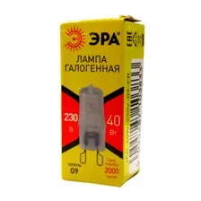 Лампа галогенная G9 230V 40W матовая Эра