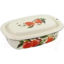 Контейнер для еды КМЗ 42504-052/6 с рисунком (слоновая кость)