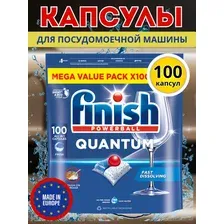 Капсулы для посудомоечных машин Finish(Финиш) Powerball Quantum AIO, Польша, 100 шт