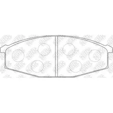 Тормозные колодки дисковые передняя ось NIBK PN2132