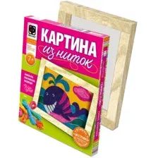Набор для детского творчества - Картина из ниток - Кит