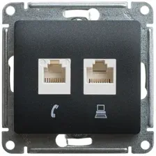 Розетка компьютерная Schneider Electric Glossa GSL000785KK