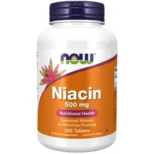 Ниацин Now Niacin 500mg 250 таб