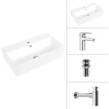 Умывальник Lauter 21855 + Awe 21CK128C + сифон 21635CH + донный клапан 21190CH (хром)