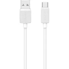 Кабель Usams US-SJ688 USB Type-A - USB Type-C (1 м, белый)