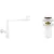 Сифон Wellsee Drainage System 182128001 (сифон, донный клапан, матовый белый)