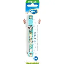 Ошейник Duvo Plus Ретро квадраты 11172/DV (голубой)