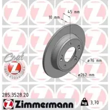 Тормозной диск ZIMMERMANN 285.3528.20 полный , задняя ось