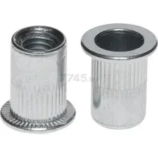 Заклепка Starfix Резьбовая цилиндрический бортик М4 / SMC1-48526-500 (500шт, белый цинк)