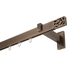 Карниз для штор Lm Decor Флэт Лайн Грид одинарный (антик, 1.6м)