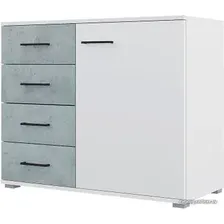 Комод Горизонт Nova 90x41x74.2 (белый/бетон)