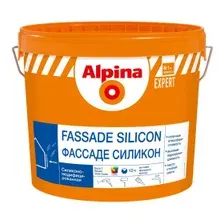 Краска в/д  фасадная Alpina EXPERT Fassadenweiss Silicon, 10 л  (15,8 кг)