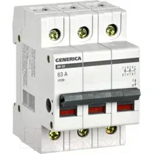 Выключатель нагрузки Generica ВН-32 3Р 63А MNV15-3-063