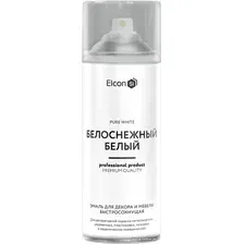 Эмаль Elcon Быстросохнущая для декора и мебели 0.52 л (белоснежный белый)