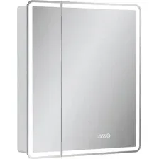 EQUIL Шкаф с зеркалом Nice LED 70 с часами