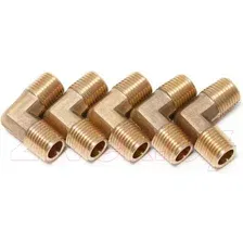 Фитинг FORSAGE Соединитель угловой нар резьба 1/4"x1/4" F-MML04K (5 шт.)