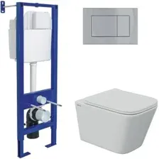 Унитаз подвесной Berges Wasserhaus Floe 043369 (с сиденьем)