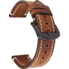 Ремешок Rumi кожаный Leather GT3 20 мм (темно-коричневый)