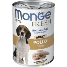 Консервированный корм для собак Monge Fresh Chunks in Loaf мясной рулет из курицы (400 г)