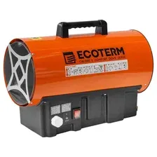 Пушка тепловая газовая (нагреватель воздуха) Ecoterm GHD-31T прям., 30 кВт, термостат, переносной, 650 куб.м/час, защита от перегрева