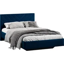 Кровать Трия Кевия 1200 Тип 1 (велюр Confetti Blue)