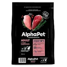 AlphaPet Superpremium Cat Adult (Утка, цыпленок) 400 г