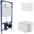 Унитаз подвесной Berges Wasserhaus Tornas Rimless + Visam Slim 525 EX-043408 (с кнопкой, с сиденьем)