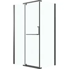 Душевой уголок Grossman Pragma 100x80x195 120.K33.03.1080.21.02 (черный матовый/стекло шиншилла)