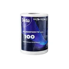 Полотенца бумажные двухслойные VETA БЕСКОНЕЧНОСТЬ NEW 100м