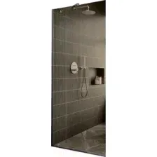 Душевая стенка MaybahGlass 79x195 / MGD-696-4у (бронзовое стекло/хром глянцевый)