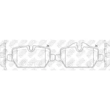 Тормозные колодки дисковые задняя ось NIBK PN0549