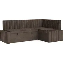 Угловой диван Мебель-АРС Вермут 211x83x141 M11-23-3 (шоколадный Star Velvet 60 Cofee)