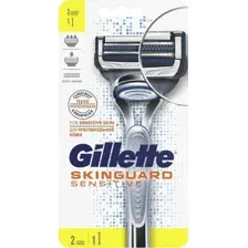 Бритвенный станок Gillette Skinguard Sensitive 2 сменные кассеты 7702018488148