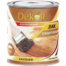 Лак для дерева Dekor бесцветный, 1.8 кг