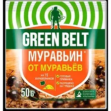 Инсектицид Green Belt Муравьин от садовых муравьев (50г)