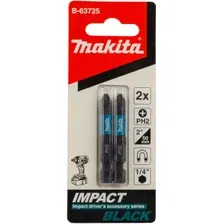 Бита для шуруповерта PH2 50 мм MAKITA Impact Black Е-form 2 штуки
