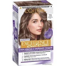 Крем-краска LOreal Paris Color Excellence Cool Creme 7.11 ультрапепельный русый