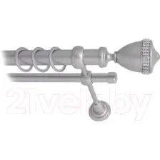 Карниз для штор Lm Decor Кубок 110 2р гладкий 25/16мм (сатин, 1.8м)