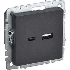 Розетка USB IEK Brite BR-U22-018-K02