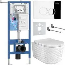 Инсталляция с унитазом подвесным Roxen StounFix Dual Fresh 979009