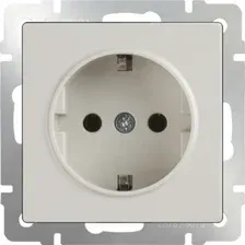 Розетка Werkel WL03-SKG-01-IP20 (слоновая кость)
